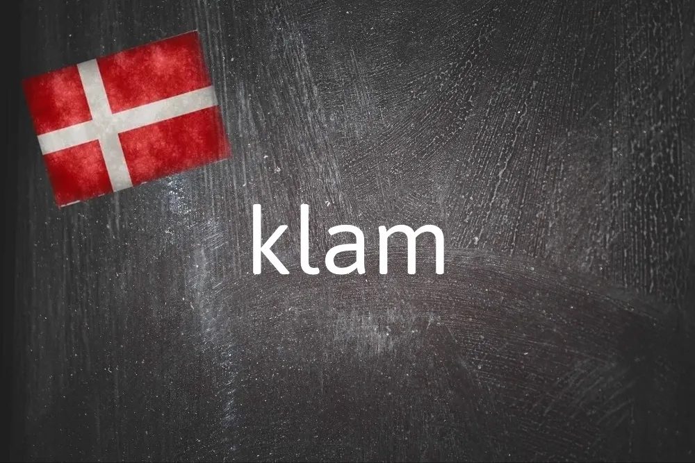 Danish word of the day: Klam