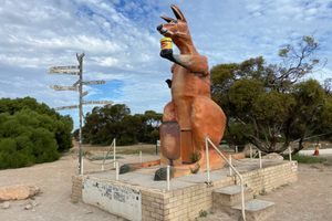 The Big Kangaroo (Rooey II) in Nullarbor, Australia