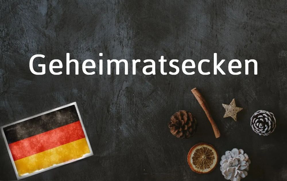 German word of the day: Geheimratsecken