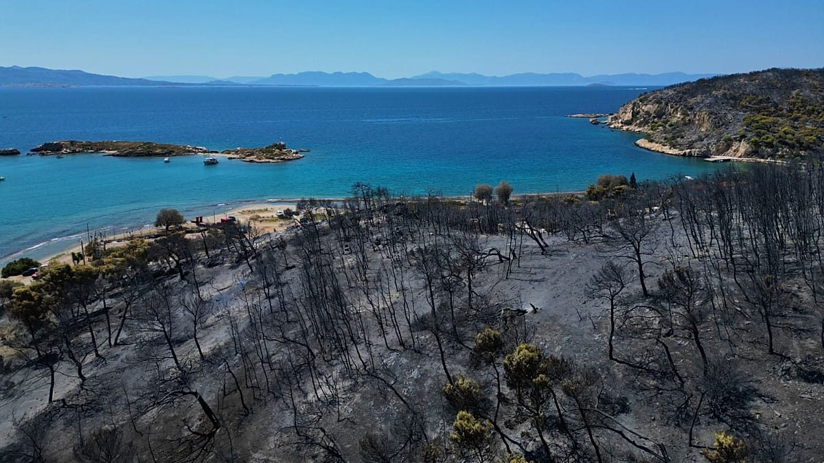 Authorities in Greece issue code red wildfire alert for Ionian islands