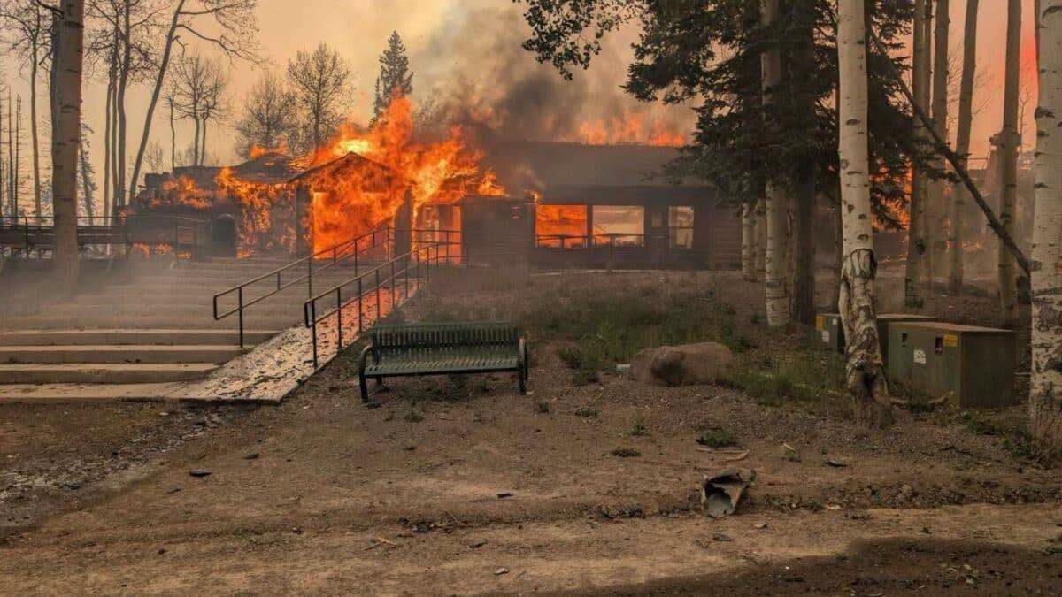 Cottonwood Fire Scorches 70,000 Acres, Eagle Point Ski Area Damaged