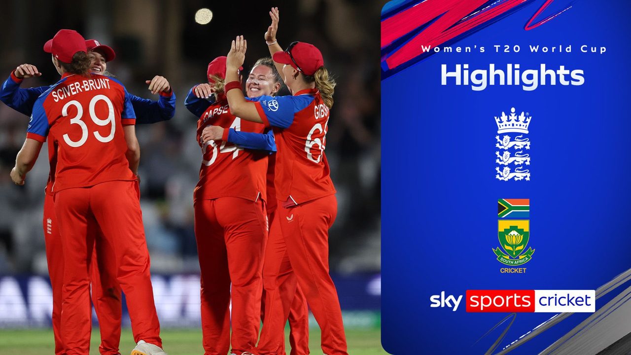 Highlights: England reach Women's T20 World Cup final with win over South Africa