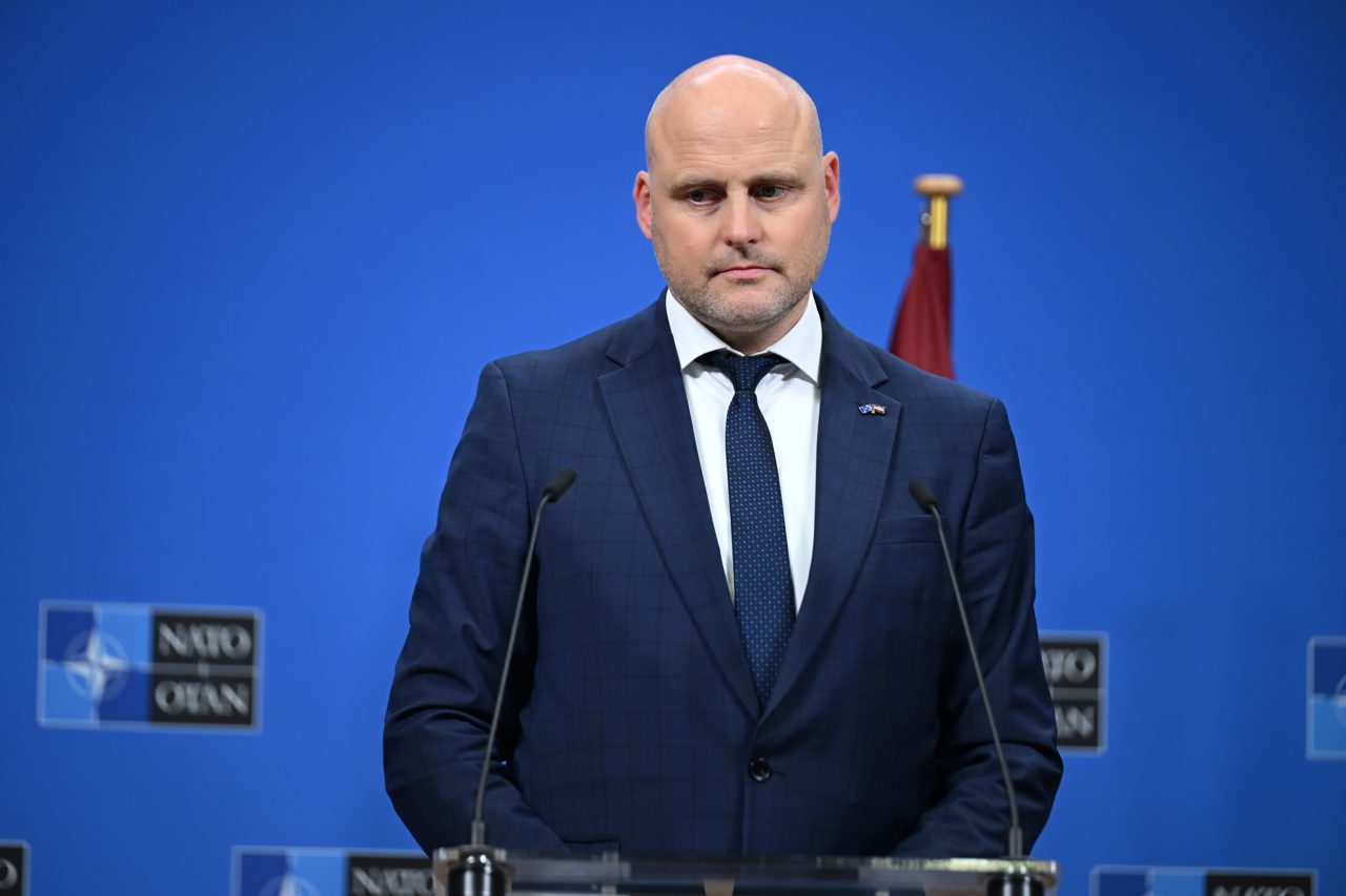 NATO aircraft shoot down drone over Latvia, which blames 'Russian electromagnetic warfare'