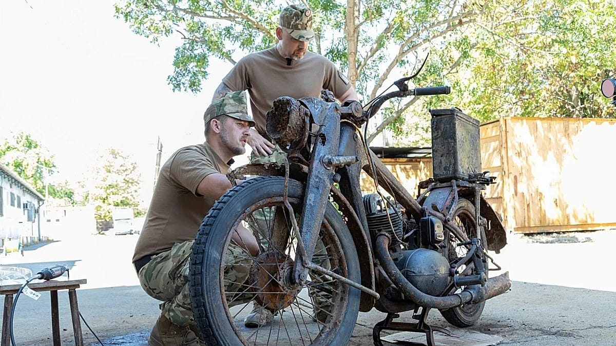 Wehrmacht motorbike from the Danube brings siege of Budapest to life