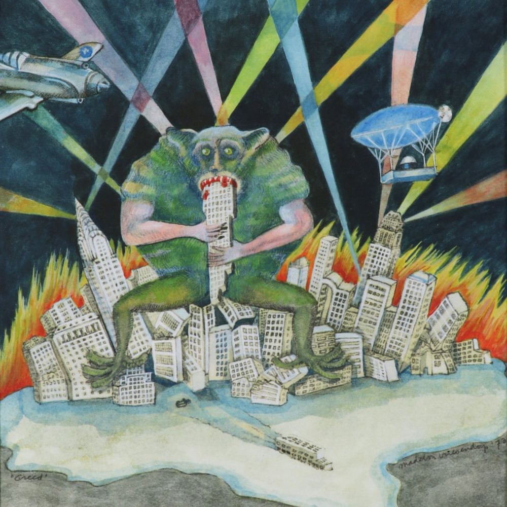 Madelon Vriesendorp review, sex-crazed visions of skyscrapers copulating