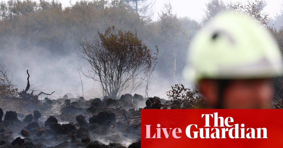 Belgian firefighters push to encircle ‘largest wildfire in a century’ – as it happened