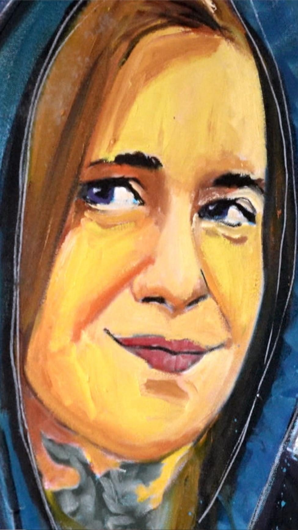 Response to Ukraine war captured in 50-metre-long painting