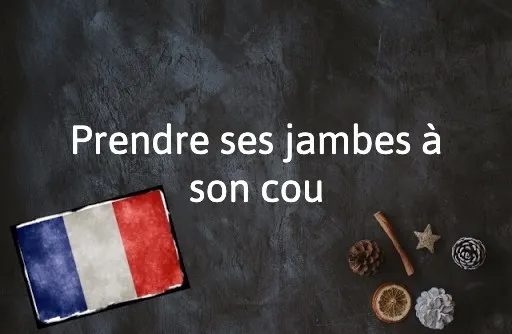 French Expression of the Day: Prendre ses jambes à son cou