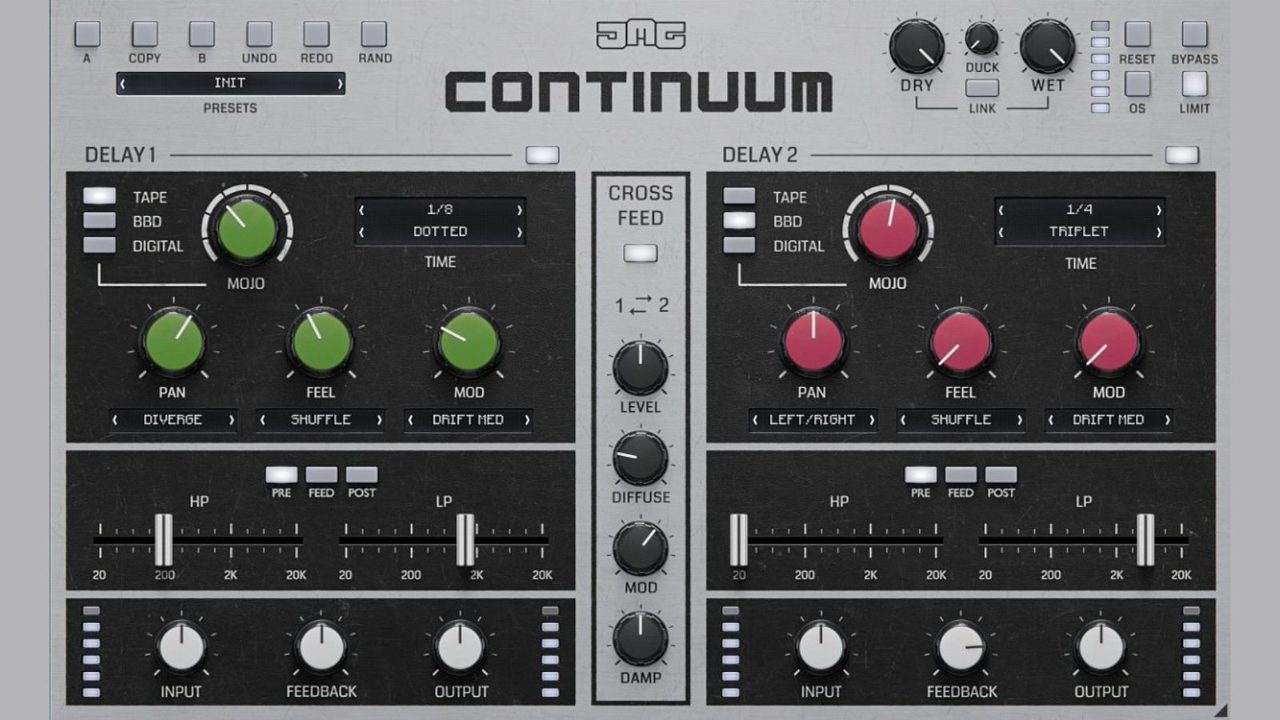 United Plugins and JMG Sound launch dual-delay plugin Continuum