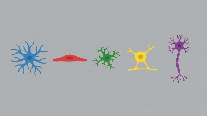 How Senescence Spreads Between Brain Cells