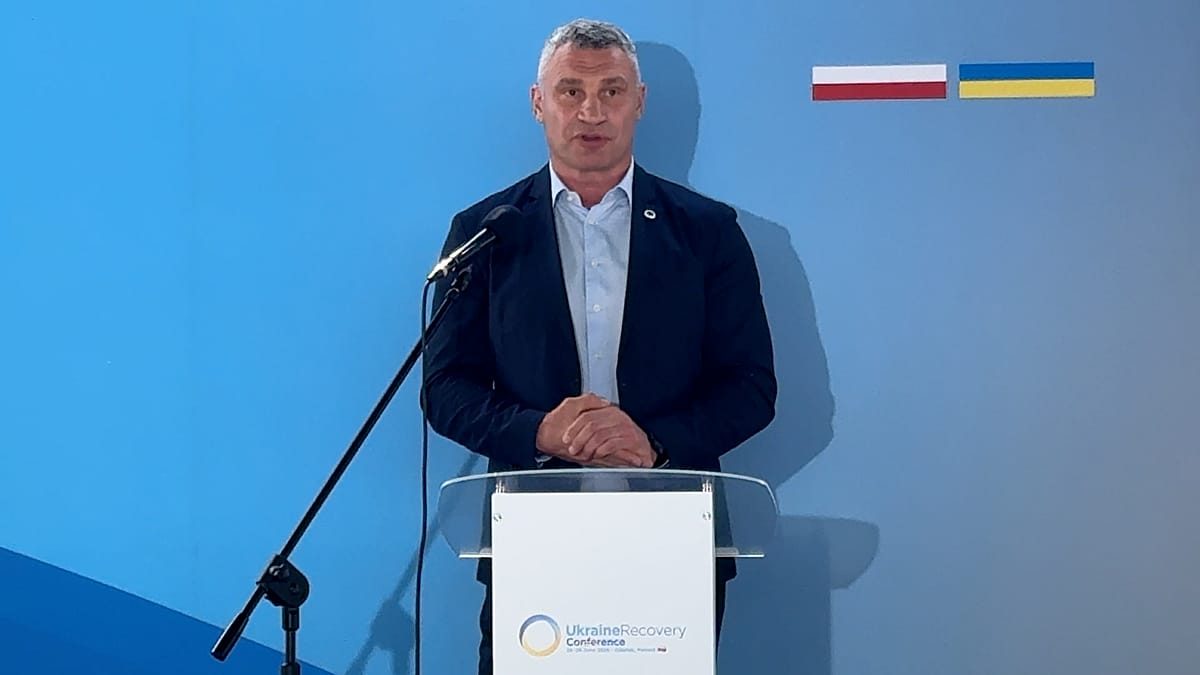 Kyiv mayor at Ukraine Recovery Conference in Gdańsk: 'Ukraine must do exactly what Poland did'