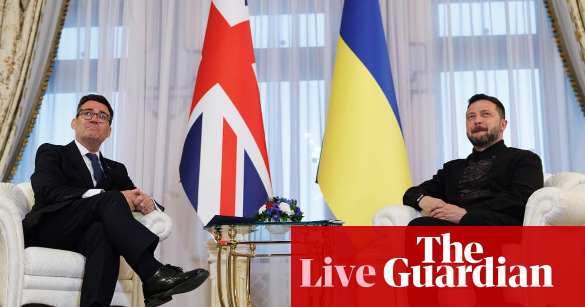 Burnham to take Zelenskyy’s pleas for Patriot missiles to Trump – as it happened