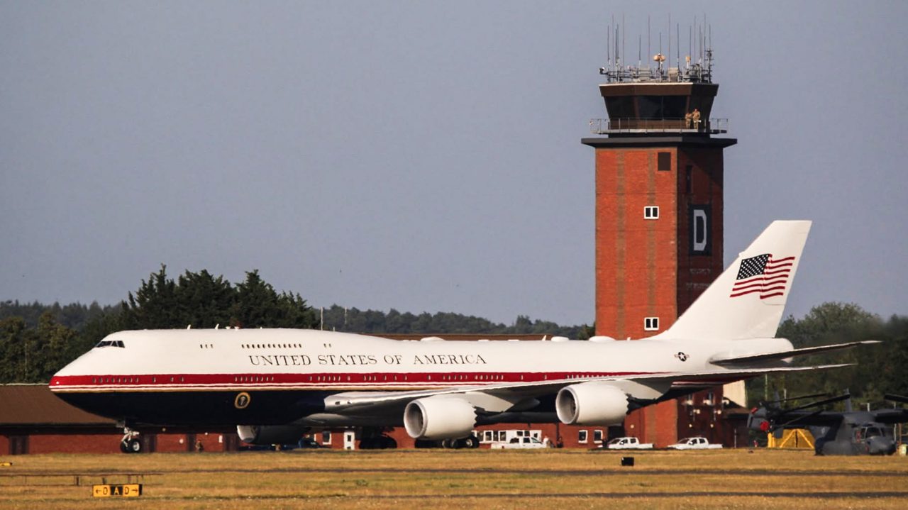 New VC-25B Bridge Air Force One Visits RAF Mildenhall