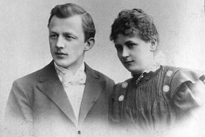 Gedenkstein Melitta Bentz in Dresden, Germany