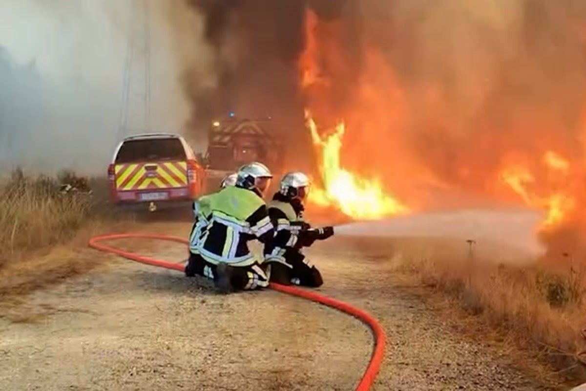 French Emergency Crews Battle Unprecedented Wildfires in Gironde Region