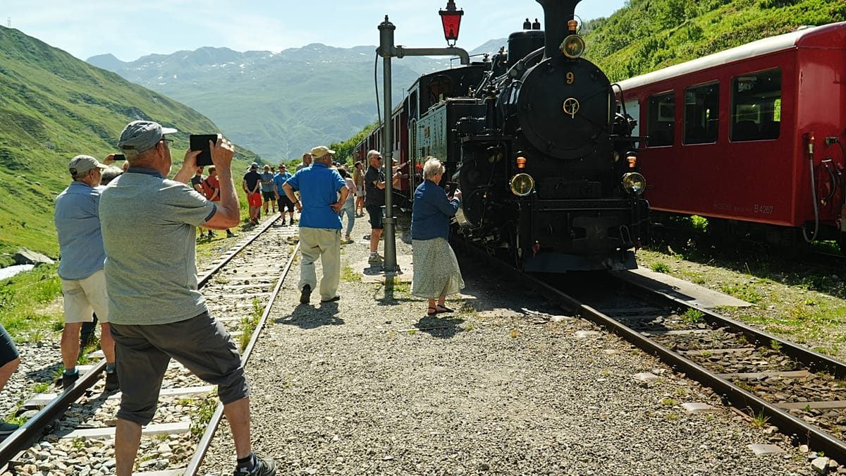 This steam railway that travels through the Swiss Alps is celebrating its 100th anniversary