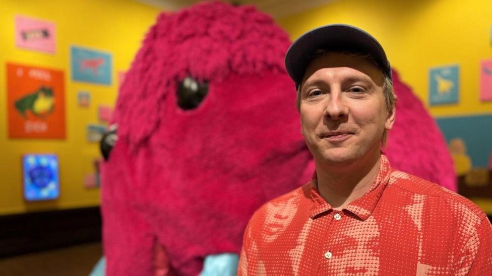 Giant pink mammoth and Ceefax - Joe Lycett unveils first major solo art exhibition