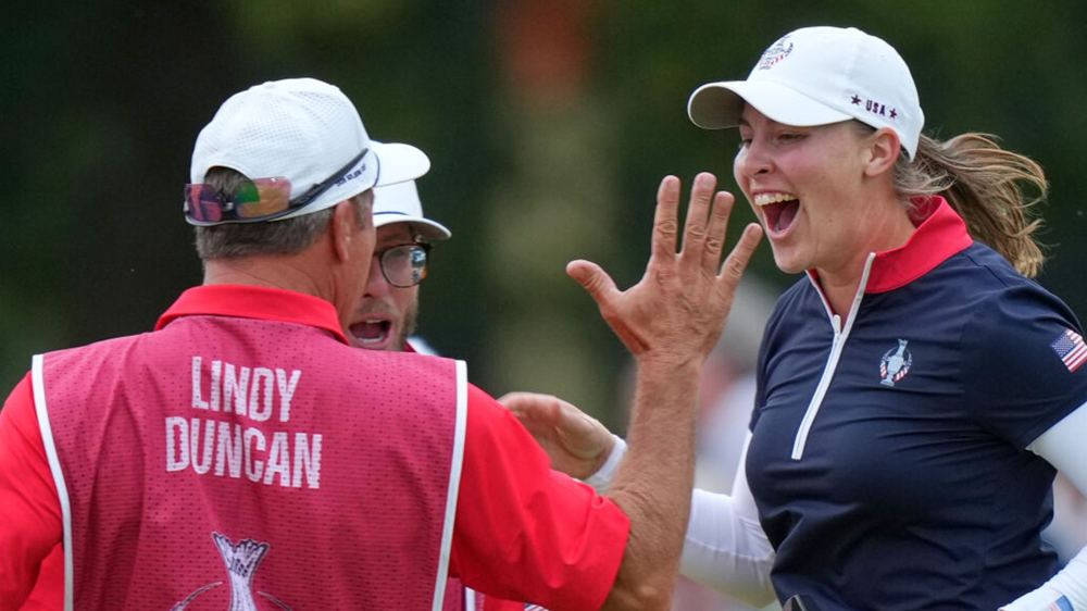 USA pull level with Europe at Solheim Cup after late Kupcho heroics