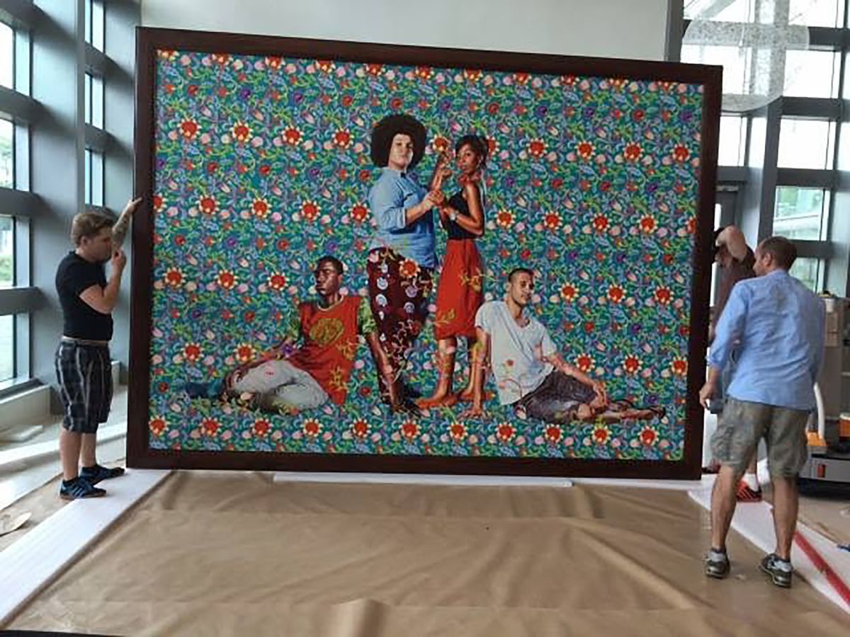 Trump officials take down, explore sale of Kehinde Wiley painting commissioned for US embassy