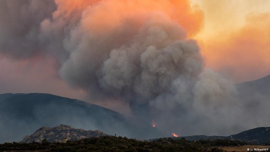 Firefighters battle wildfires across southern Europe