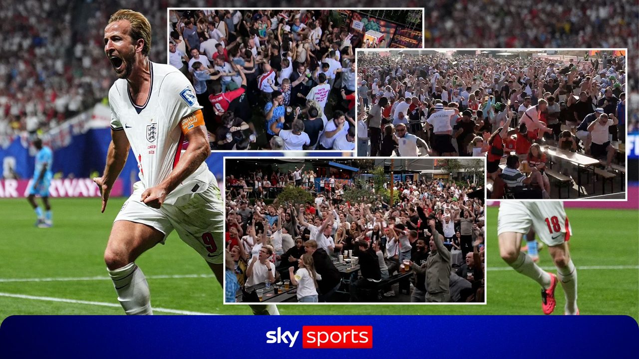 Pure elation! How fans celebrated Kane's STUNNING winner vs DR Congo!