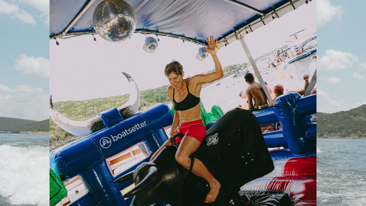 I Rode a Mechanical Bull on a Floating Rodeo—and It Was Every Bit as Wild as It Sounds