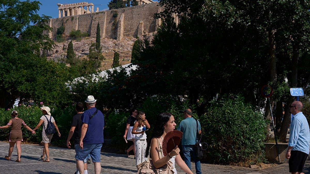 Greece's tourist numbers have risen in 2026, but visitors are spending less