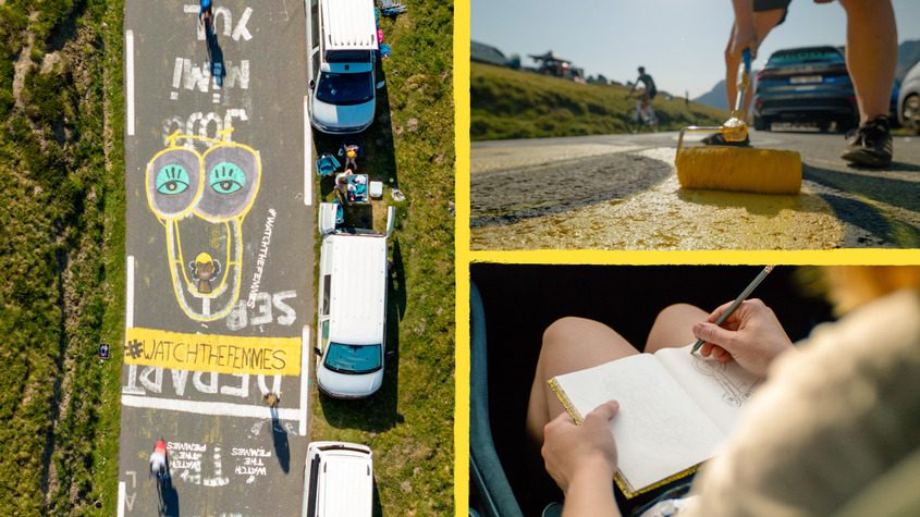 Skoda repeats new tradition of modifying Tour de France penis drawings to promote Tour de France Femmes + more on the live blog