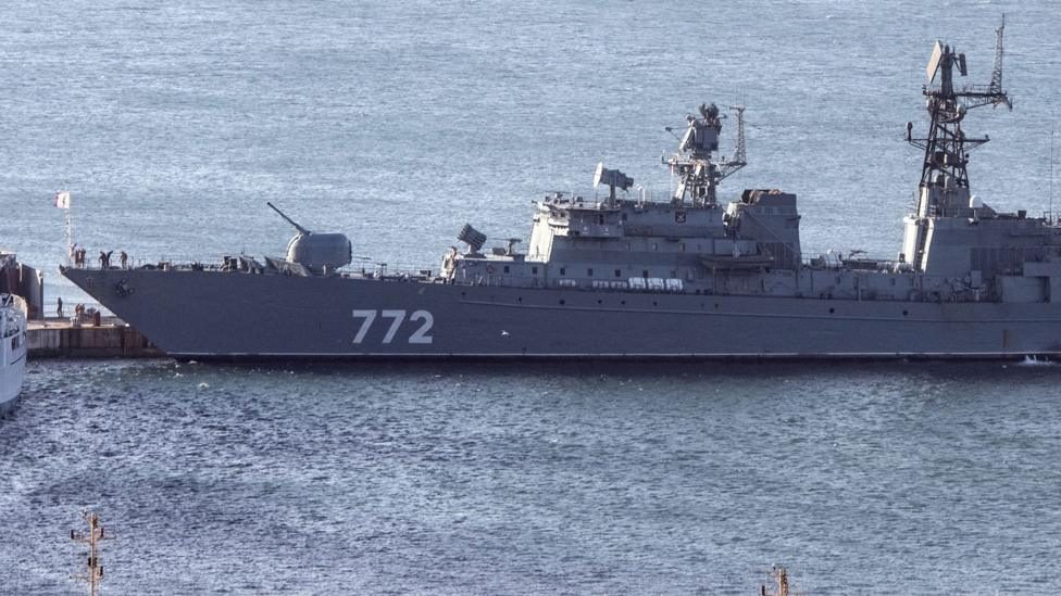 Russian warship carried out firing exercise off Plymouth coast