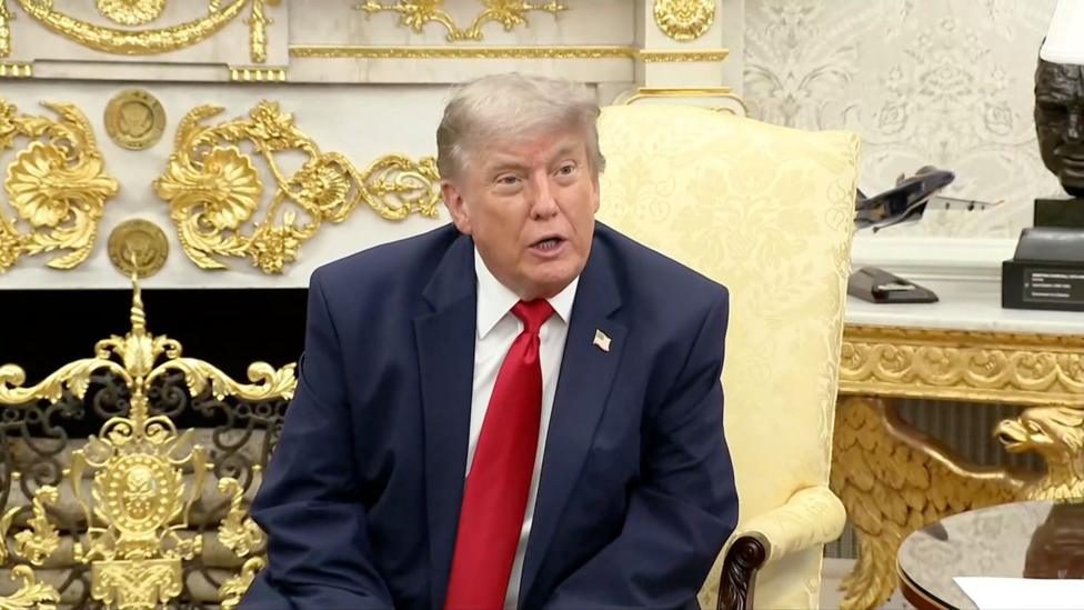 Trump describes Burnham as 'the mayor of a town' and 'extremely liberal'