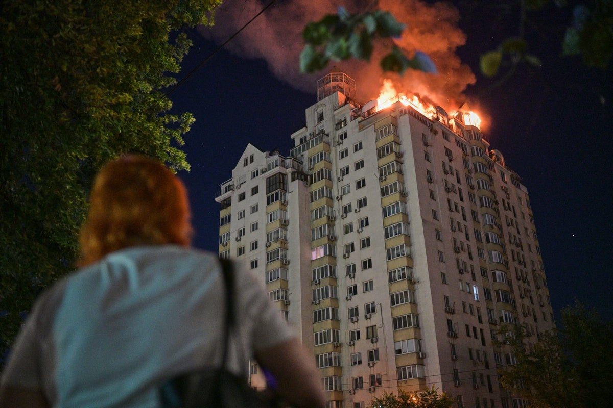 Putin launches ‘furious’ missile attack on Kyiv that kills two people and shakes Ukrainian capital for hours