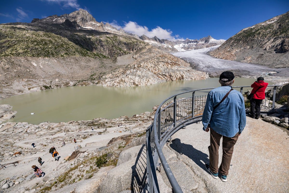 Swiss glaciers rapidly lose protective snow during Europe’s killer heatwave