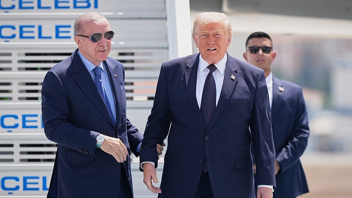 US President Donald Trump arrives in Turkey to attend NATO summit