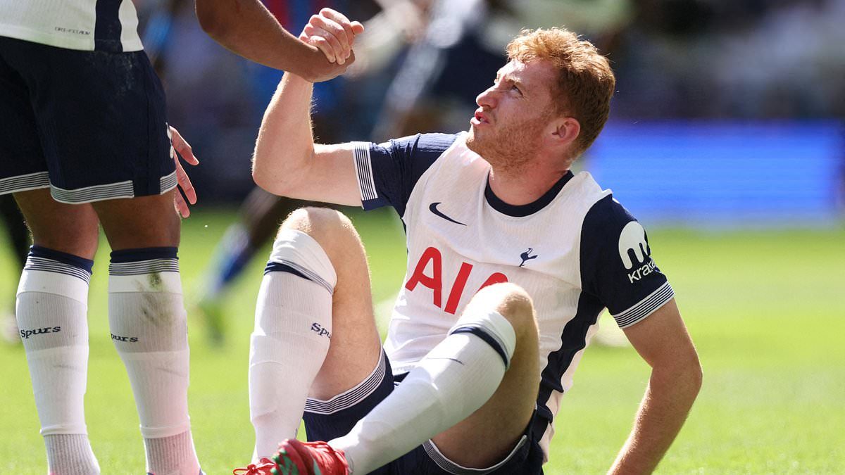 Dejan Kulusevski and Mohammed Kudus left OUT of Tottenham's 35-man squad for pre-season tour as fears grow over stars' long-term injuries