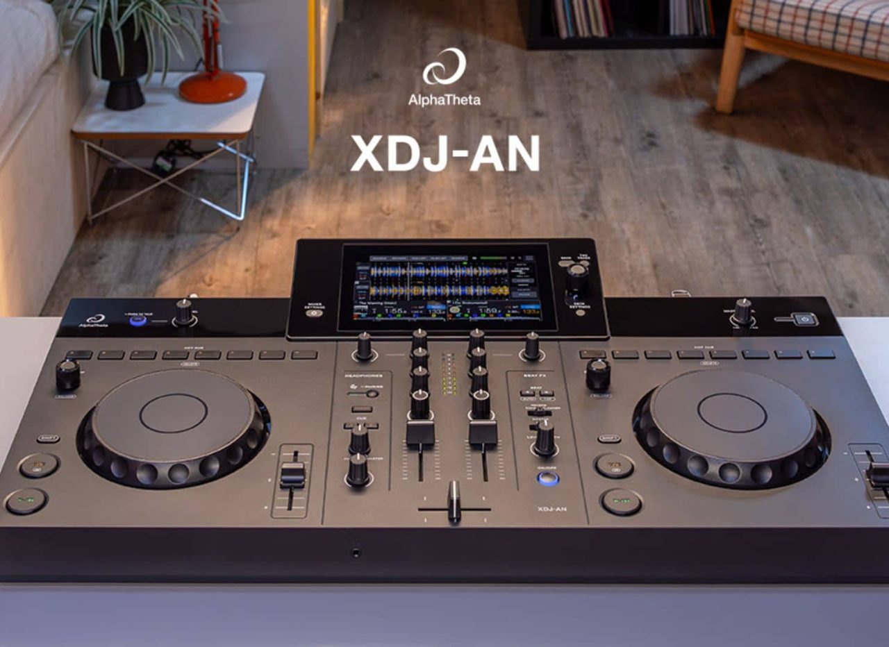 AlphaTheta XDJ-AN, a two-channel all-in-one built to bridge home and club DJing