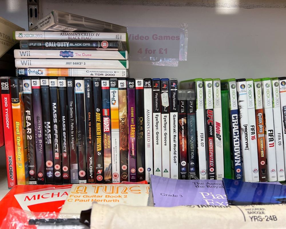 UK charity shops divert collectible video games to eBay as physical shelves saturate