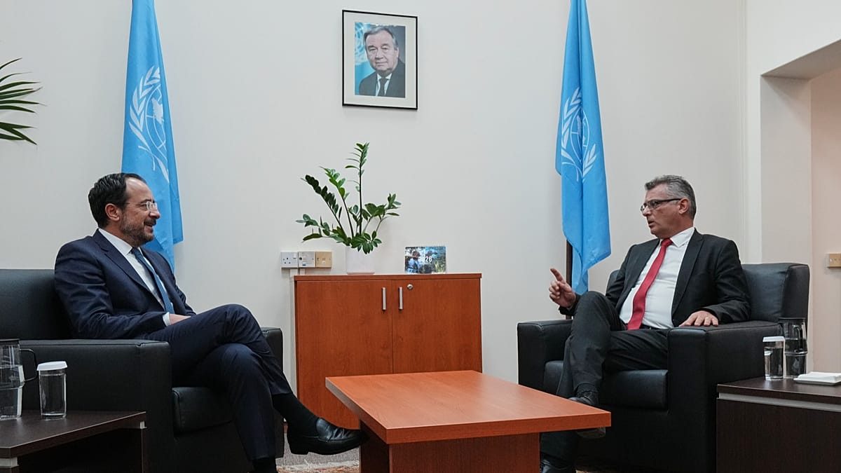 Rival leaders of divided Cyprus agree to meet weekly after UN chief's visit