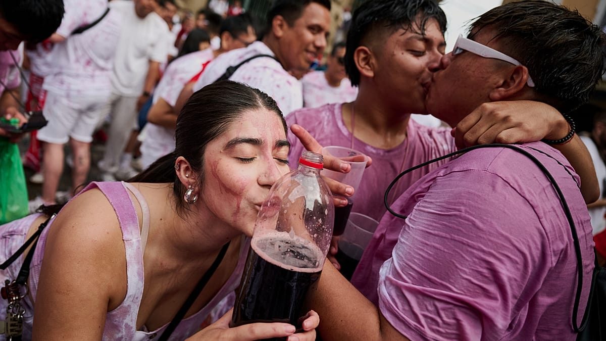 Thousands soaked in wine at Spain's iconic festival
