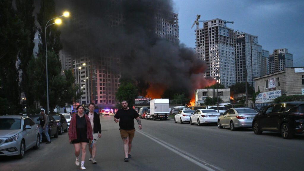 Russian missile and drone strikes kill 24 in Kyiv ahead of NATO summit