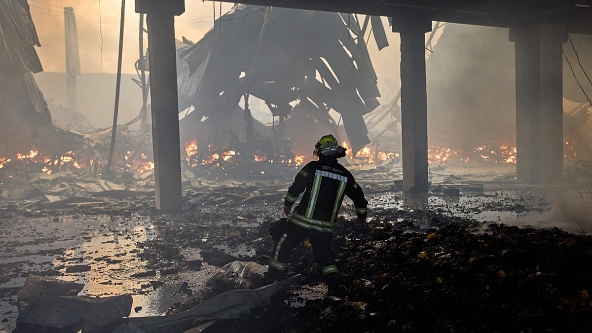 Russian daytime drone strikes target Ukrainian cities and commercial sites