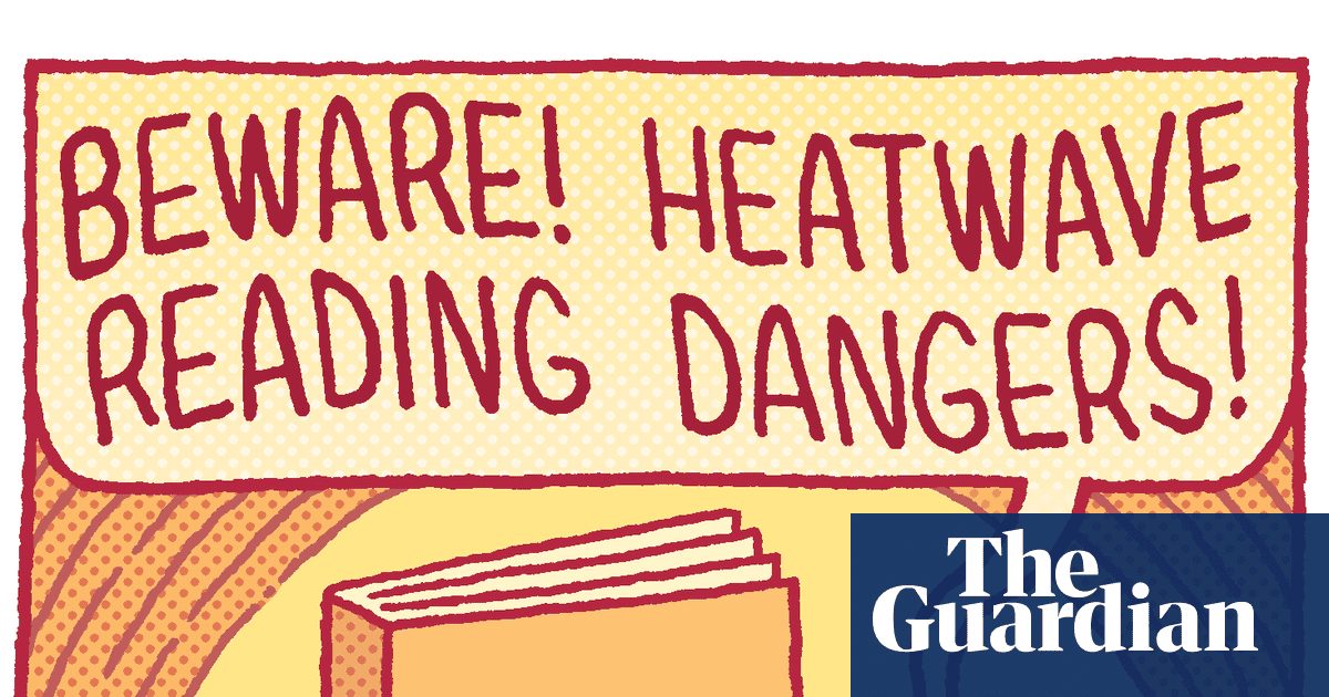 Tom Gauld on heatwave reading dangers – cartoon