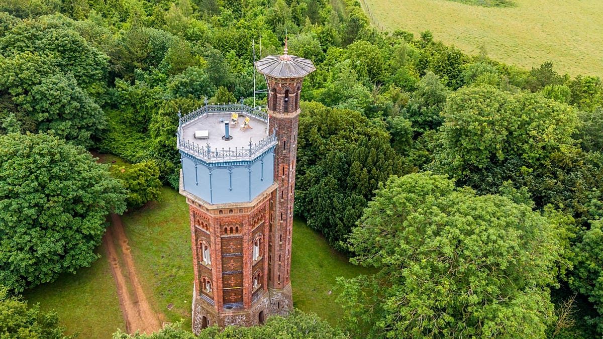 Looking for a romantic escape? You can now stay in a Victorian water tower at Sandringham Estate
