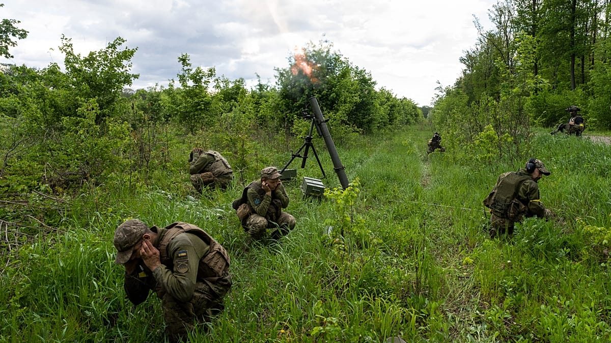 French volunteers train with Ukrainian military intelligence's International Legion