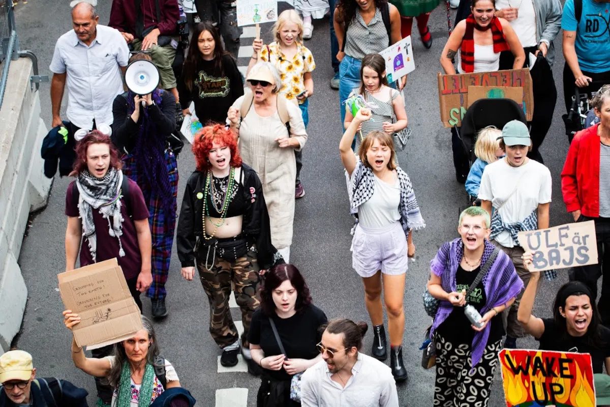 IN PICTURES: Record-breaking climate march draws 50,000 to streets of Stockholm