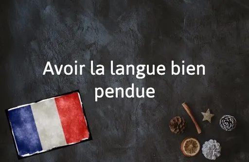 French Expression of the Day: Avoir la langue bien pendue