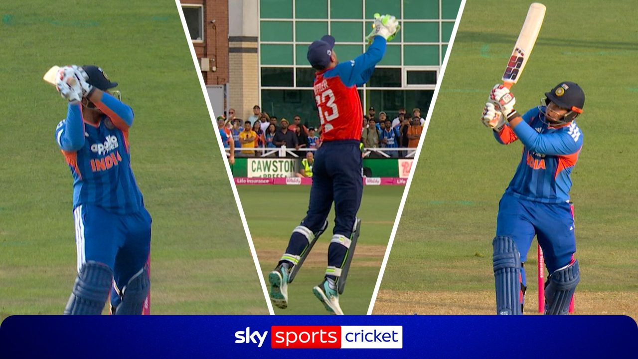 India wonderkid Sooryavanshi dismissed after two outrageous sixes!