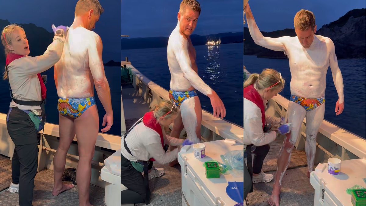 Rob Lea Finished the Double Seven Challenge Covered in Diaper Cream and Cow Udder Balm