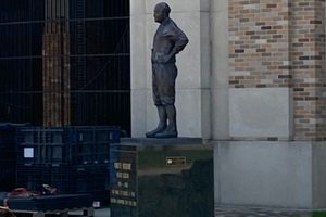 Knute Rockne Statue in Notre Dame, Indiana