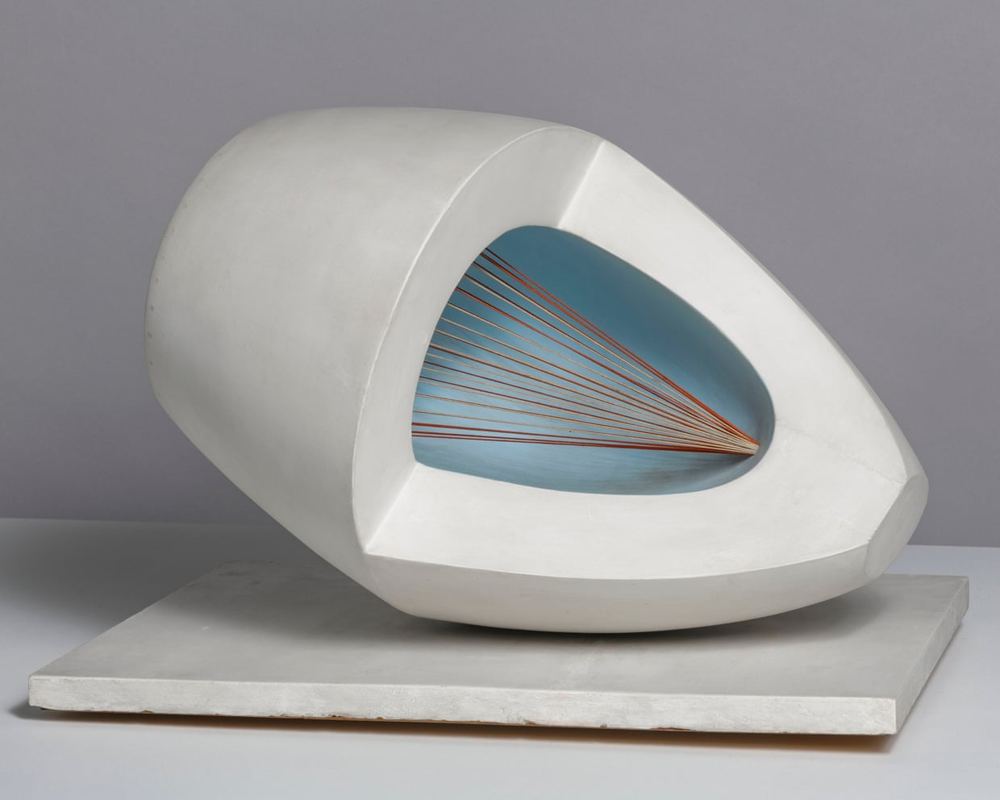 Hepworth in Colour review, salty Cornish seascapes compressed into immaculate sculptures