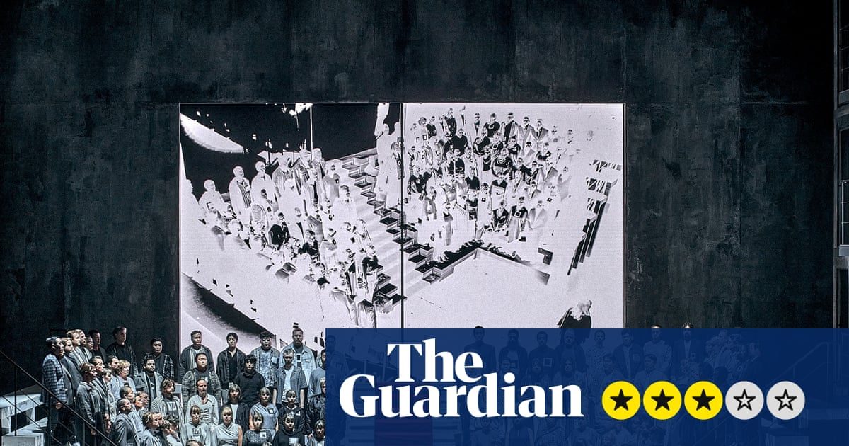 Rienzi review – Wagner’s early opera makes its Bayreuth debut as a frenzied contemporary election drama